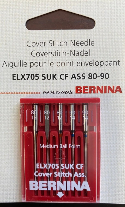BERNINA Coverstitch Needle ELX705 ASS 80-90 (5)