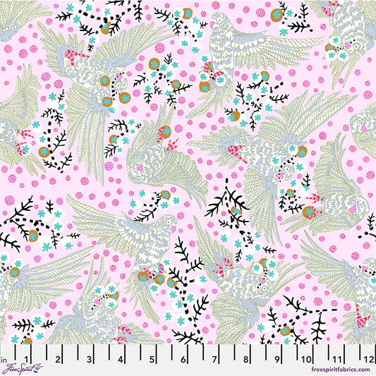 BLOSTMA & SONG Bird Candy Rose Yardage