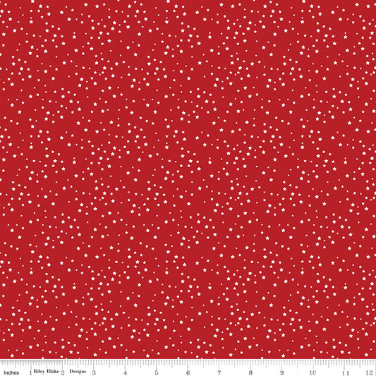 STARS AND STRIPES FOREVER Stars Red Yardage