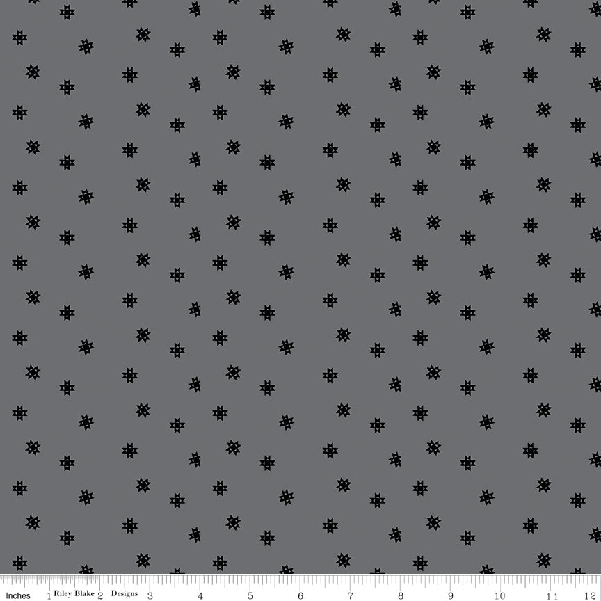 BLACKOUT Ohio Star Gray Yardage