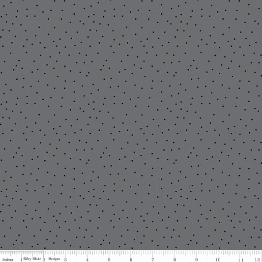BLACKOUT Dots Gray Yardage