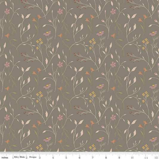 THREADS OF GRACE Main Medium Grey Yardage
