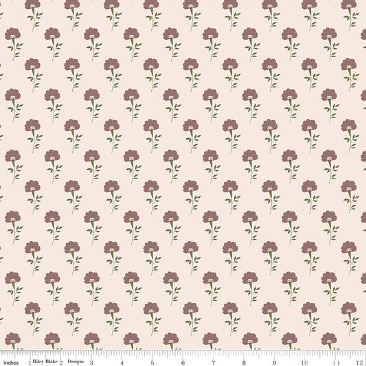 THREADS OF GRACE Flora Latte Yardage