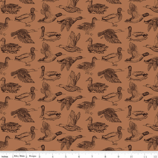 PLAID - VENTURE CLUB Ducks Nutmeg Yardage