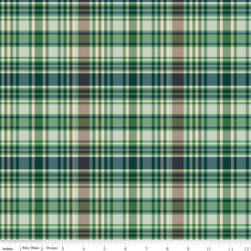 PLAID - VENTURE CLUB Fisher Green Yardage