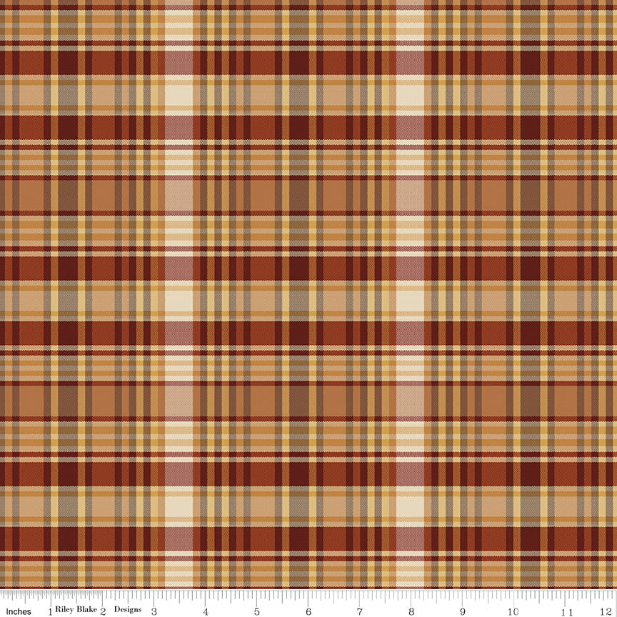 PLAID - VENTURE CLUB Fisher Nutmeg Yardage