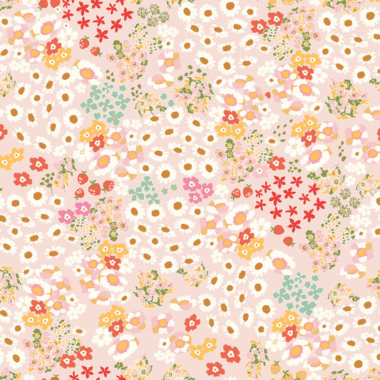 COTTON NOOK Flowerbed Blush Yardage