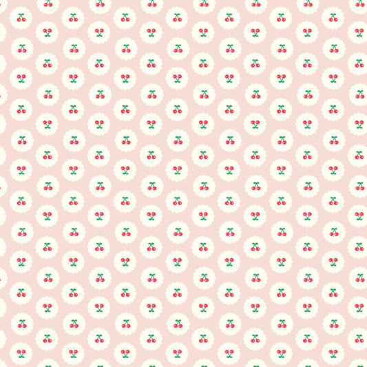 COTTON NOOK Cherries Blush Yardage
