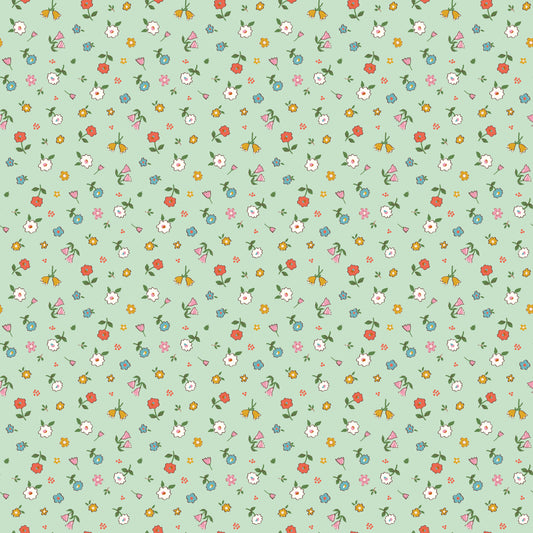 COTTON NOOK Pretty Mint Yardage