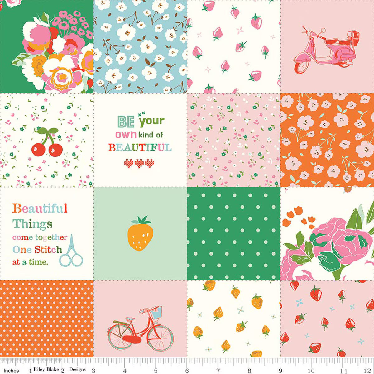 COTTON NOOK Patchwork Green