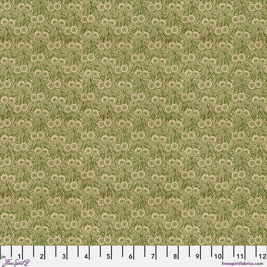 PALETTE CANVAS CLOTH Green Tiny Print Canvas - Green Yardage