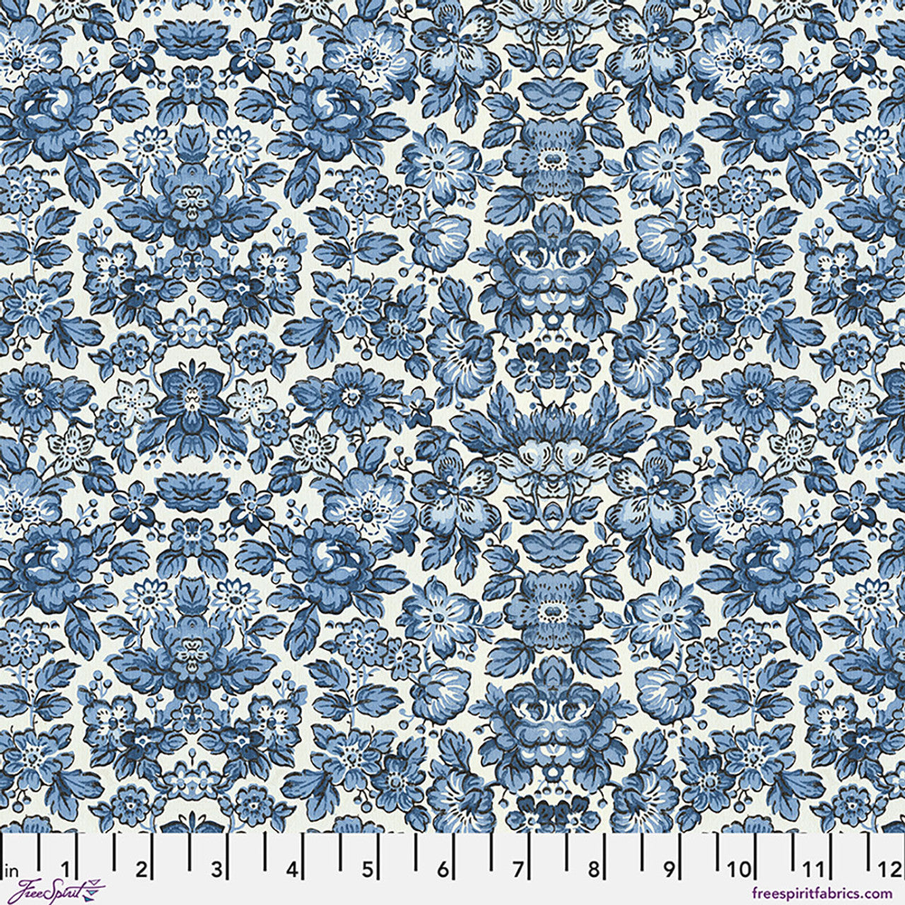 PALETTE CANVAS CLOTH Indigo Wallpaper Canvas - Indigo Yardage