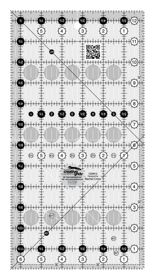 Creative Grids Quilt Ruler 6 1/2in x 12 1/2in Rectangle