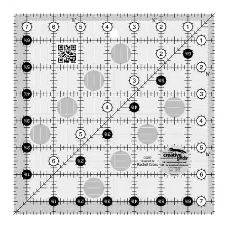 Creative Grids Quilt Ruler 7-1/2in x 7-1/2in Square