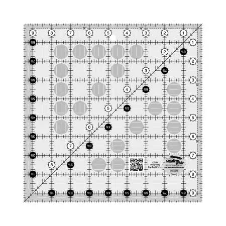 Creative Grids Quilt Ruler 9 1/2in x 9 1/2in Square