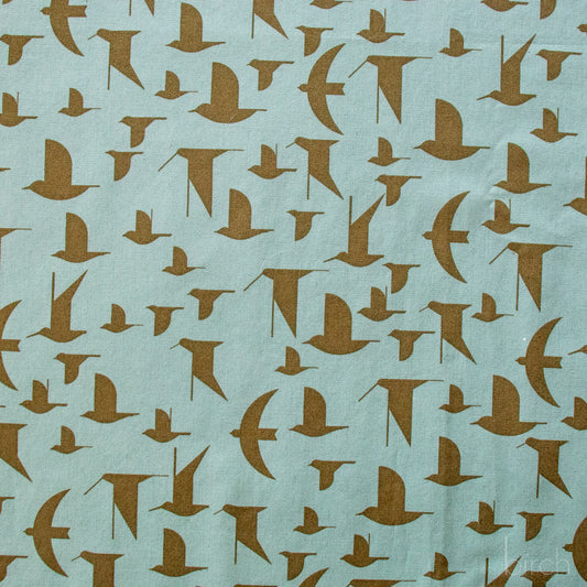 CHARLEY HARPER COSTAL VOL 2 Maritime Birds Seagrass Poplin Yardage