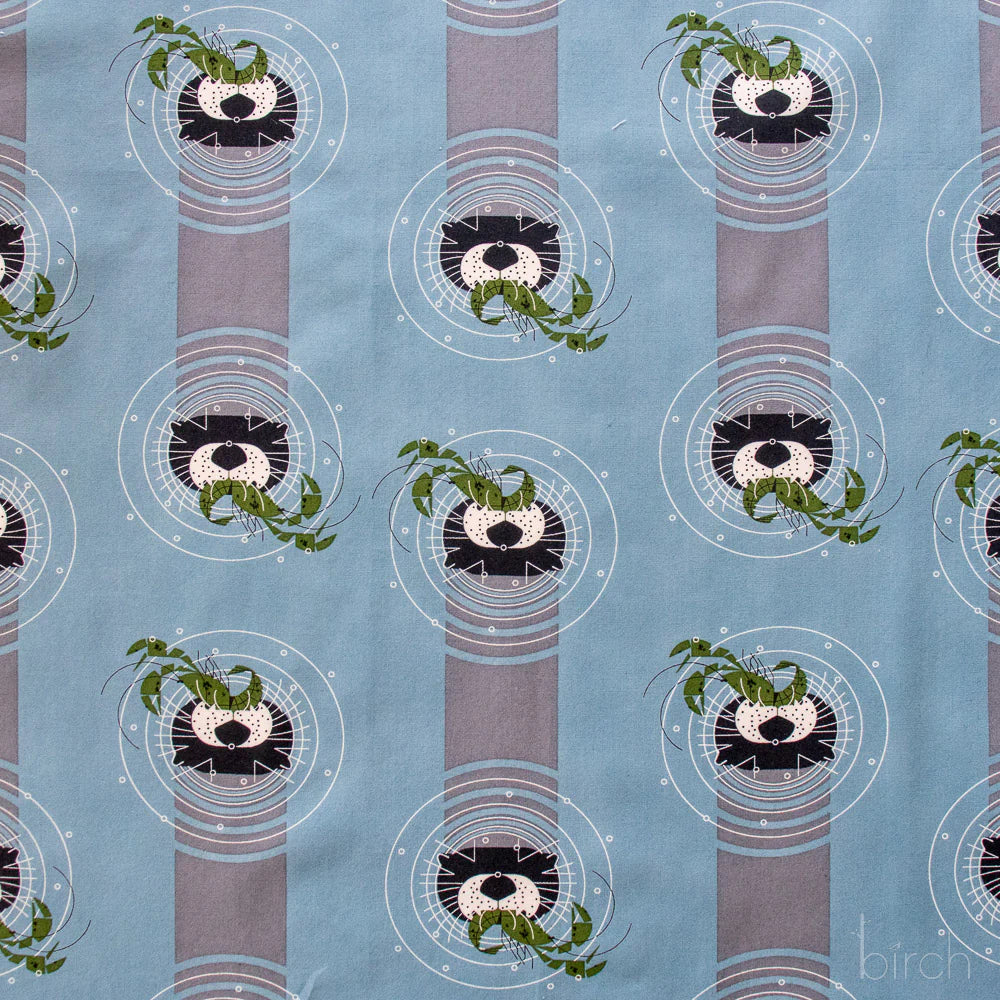 CHARLEY HARPER COSTAL VOL 2 Otter vs Crawfish Poplin Yardage