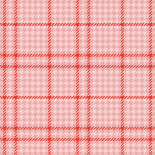 CHRISTMAS IN COLOR Holiday Check Candycane Yardage