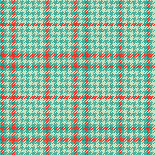 CHRISTMAS IN COLOR Holiday Check Peppermint Yardage