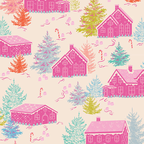 CHRISTMAS IN COLOR Gumdrops & Gables Yardage
