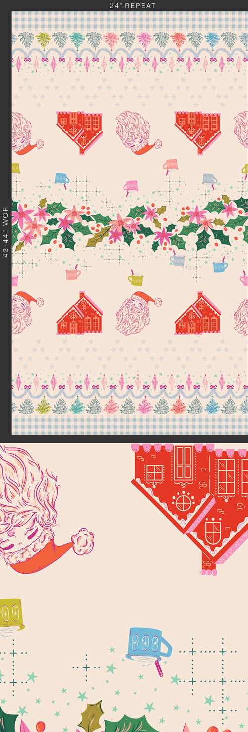 CHRISTMAS IN COLOR North Pole Parade Yardage