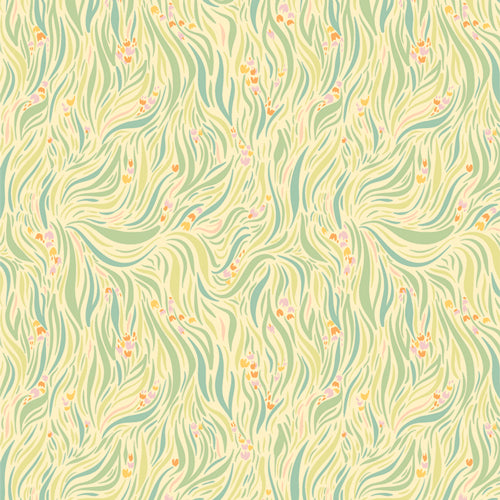 THE CUR8TOR GARDENISTA Grassy Meadows Shine Yardage