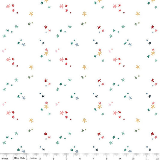 NUTCRACKER TRADITION Christmas Magic Snow Yardage