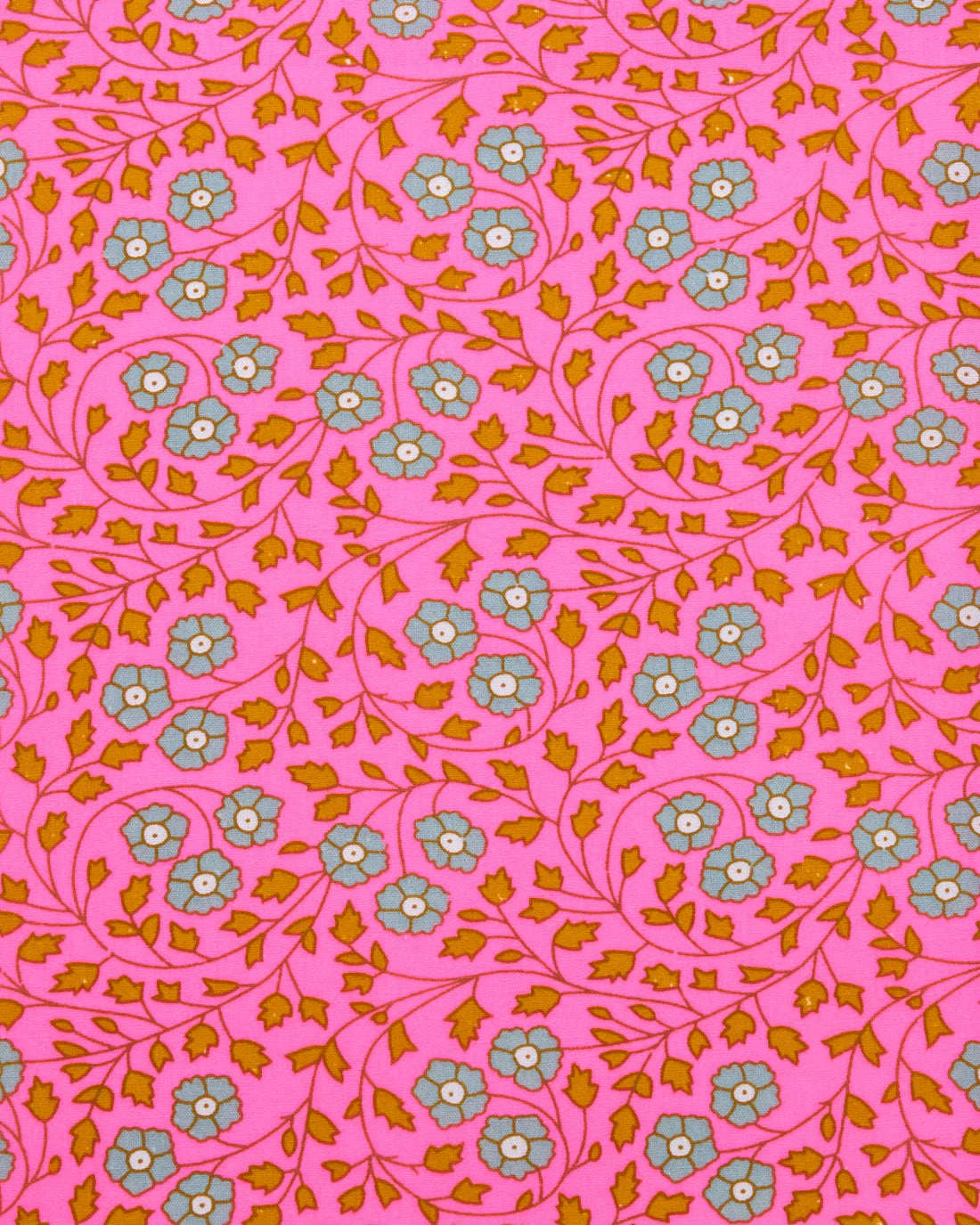 Aziza Pink Printed Cotton Yardage