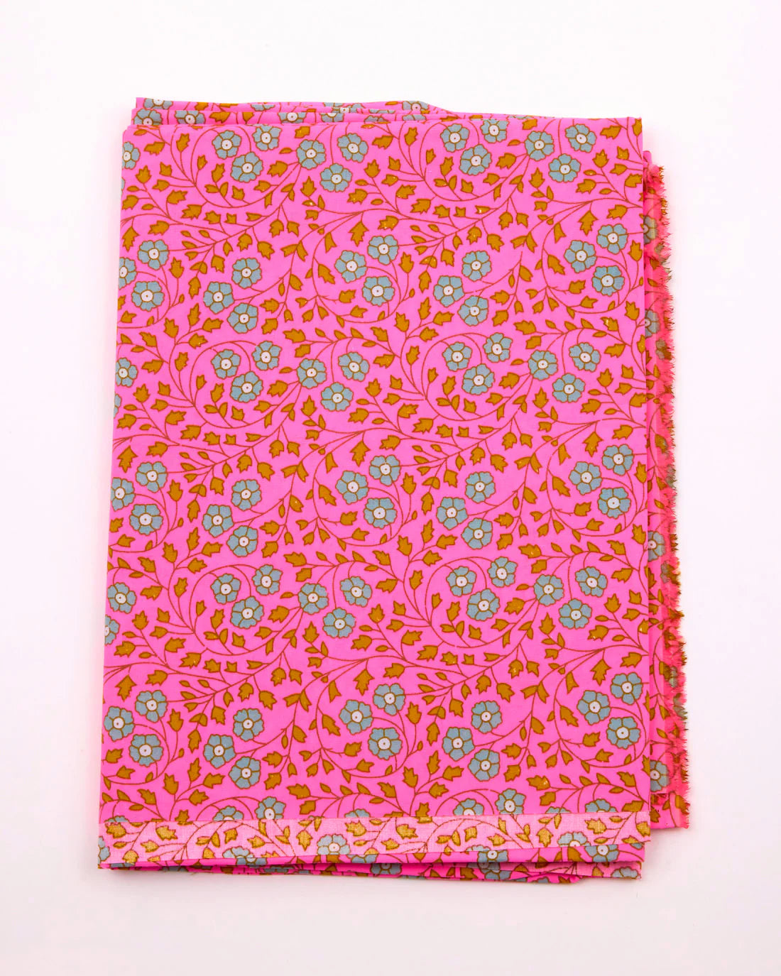 Aziza Pink Printed Cotton Yardage
