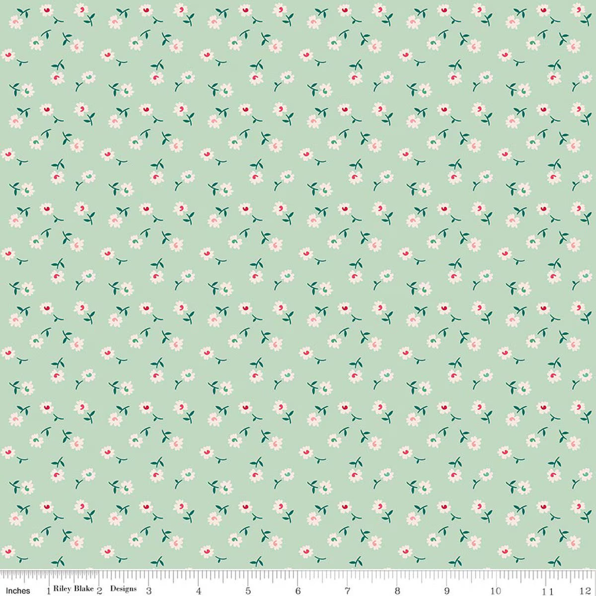 BERRY & SAGE Daisy Sage Yardage