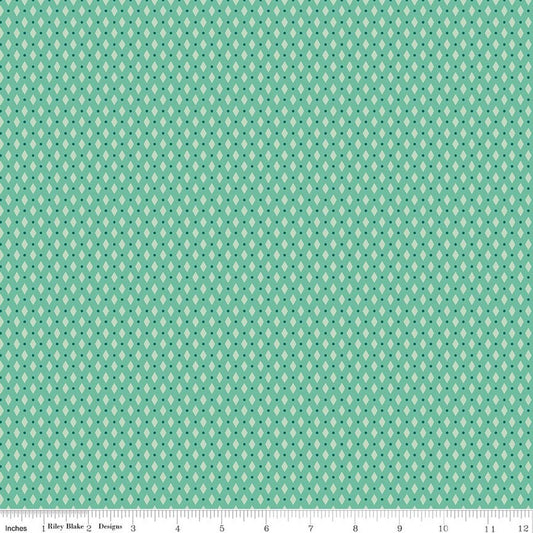 BERRY & SAGE Diamonds Leaf Yardage