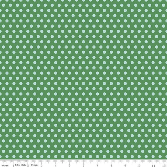 SERENDIPITY 2 Dots Green Yardage