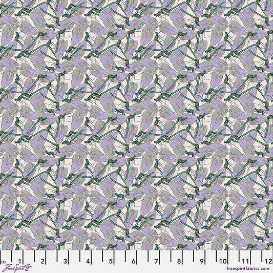 SECRET GARDEN Dragonfly Lilac Yardage