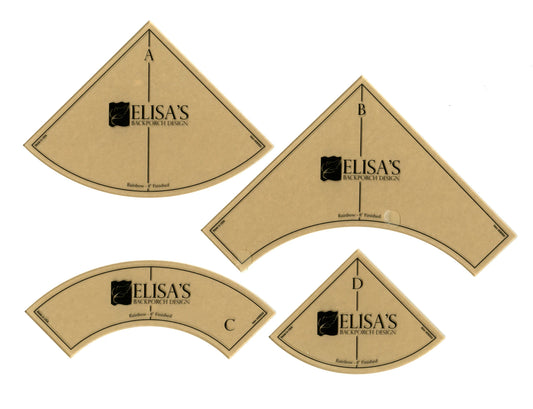 8" Rainbow Block Template