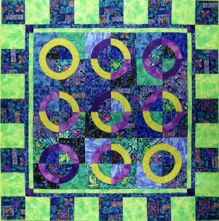 8" Rainbow Block Template