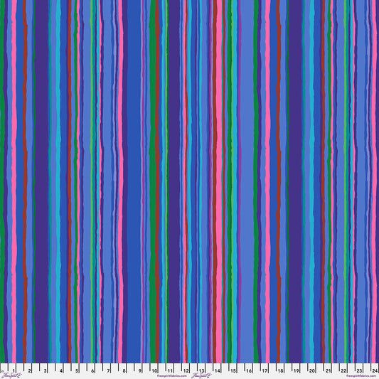 KAFFE FASSETT COLLECTIVE Echo Stripe Blue Yardage