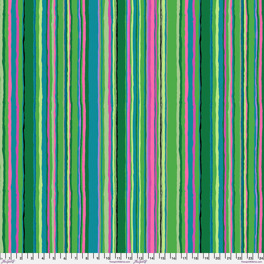 3 yards KAFFE FASSETT COLLECTIVE Echo Stripe Green Remnant