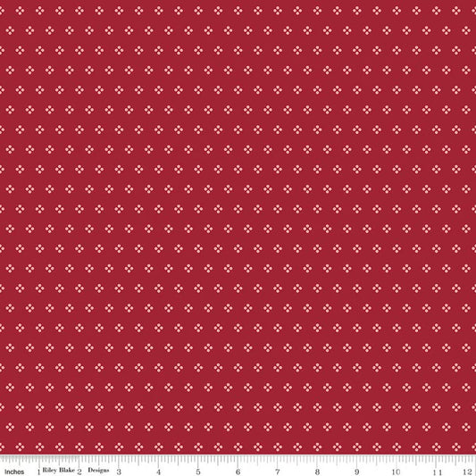 BERRY & SAGE Eyelet Cherry Tart Yardage