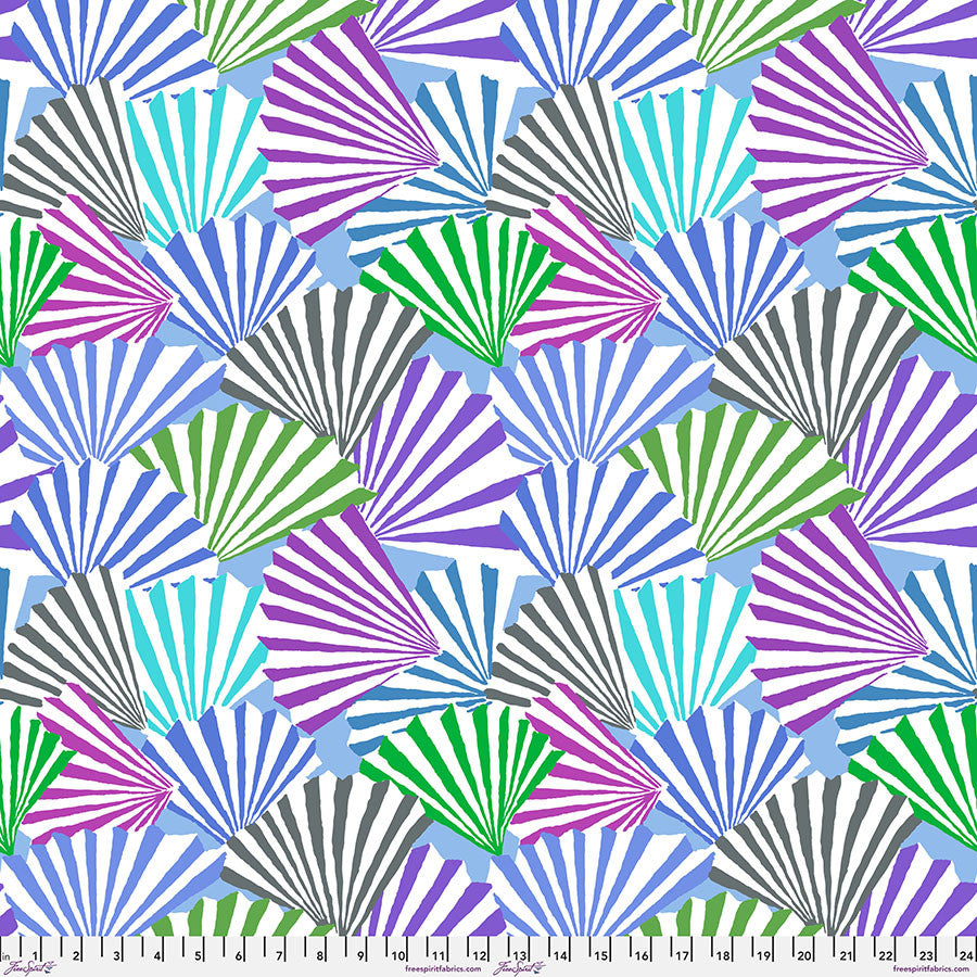 KAFFE FASSETT COLLECTIVE Fanfare Blue Yardage