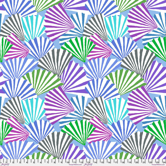 KAFFE FASSETT COLLECTIVE Fanfare Blue Yardage