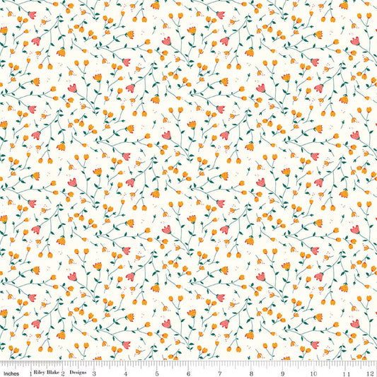 SERENDIPITY 2 Floral Cream Yardage