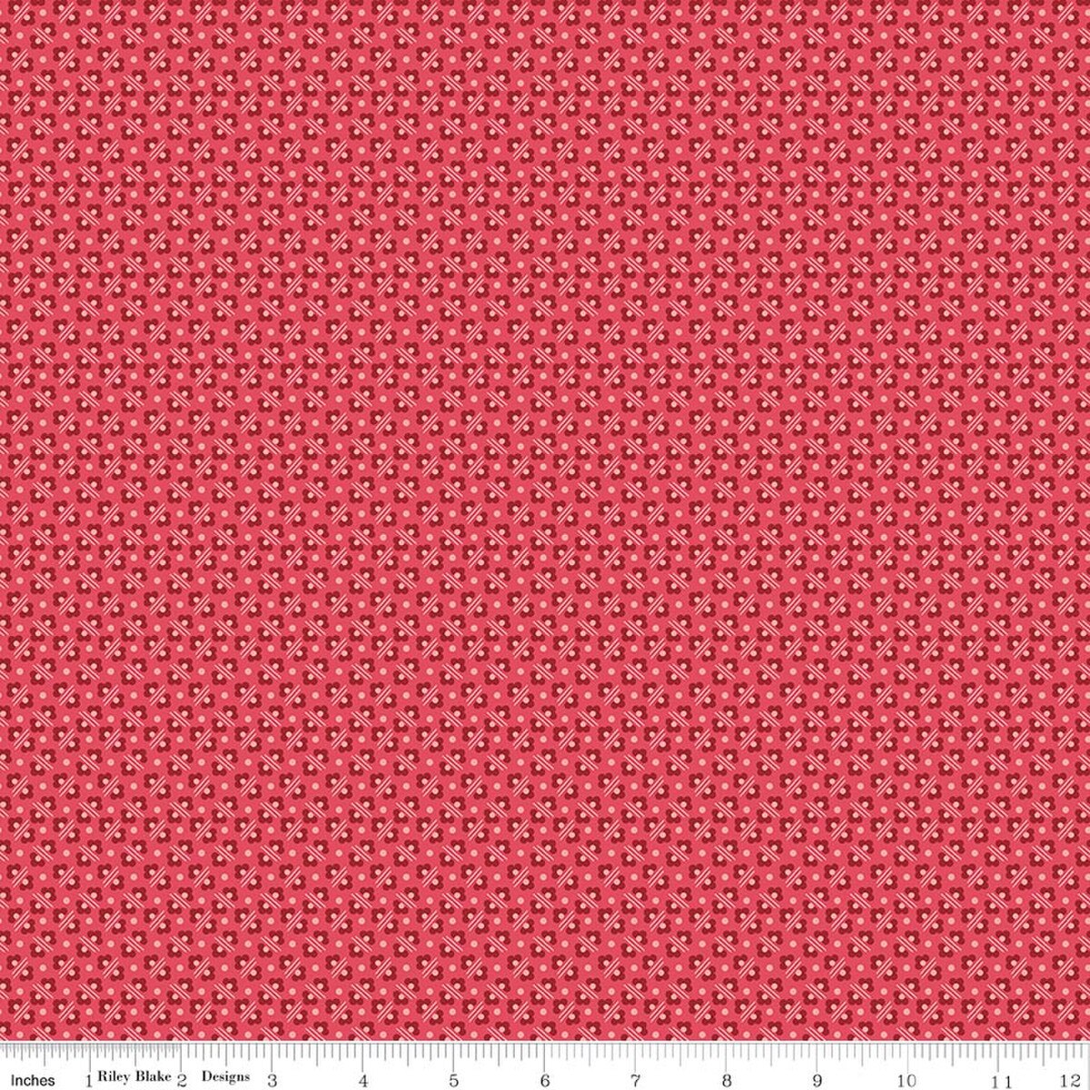 BERRY & SAGE Flower Bed Tea Rose Yardage