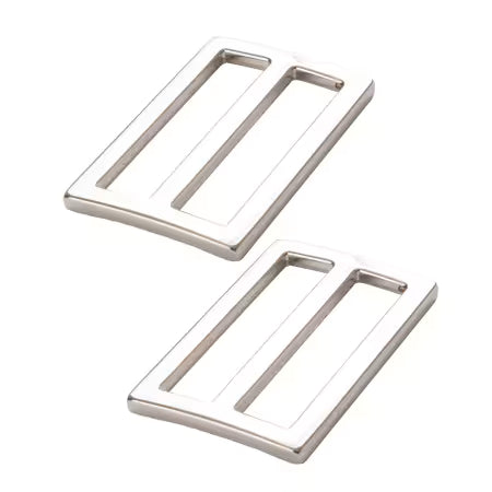 Widemouth Sliders Flat 1-1/2in Nickel Set of Two
