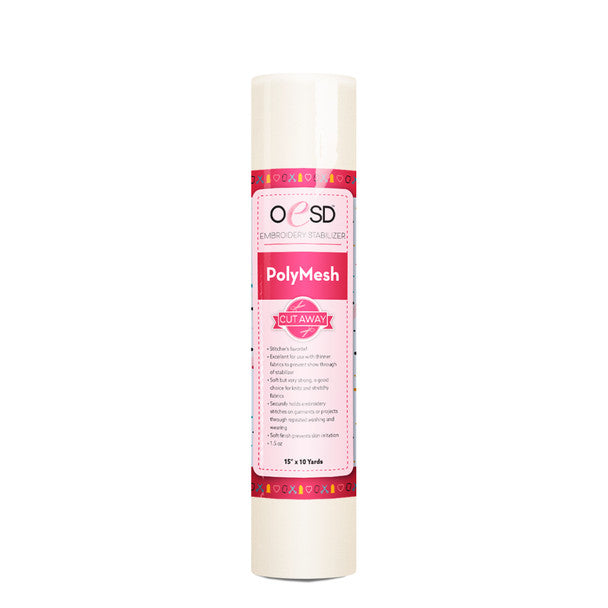 OESD PolyMesh CutAway White 15" x 10yards