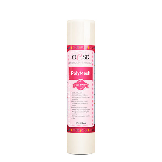 OESD PolyMesh CutAway White 15" x 10yards