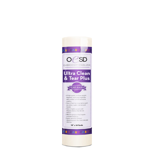 OESD Ultra Clean and Tear Plus 10" x 10 yards Stabilizer