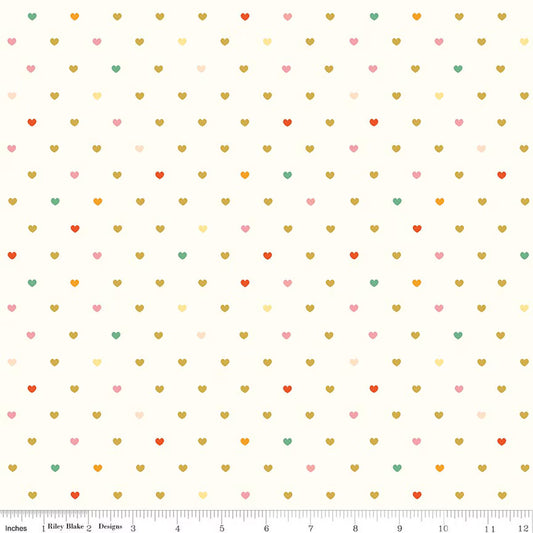 SERENDIPITY 2 Hearts Cream Yardage