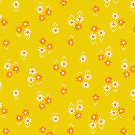 JUICY Baby Flowers Golden Hour Yardage