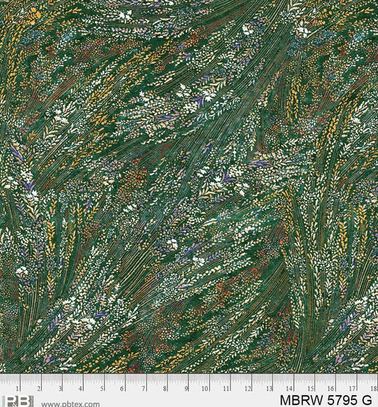 MEADOW BREEZE Green 108" Wide Yardage