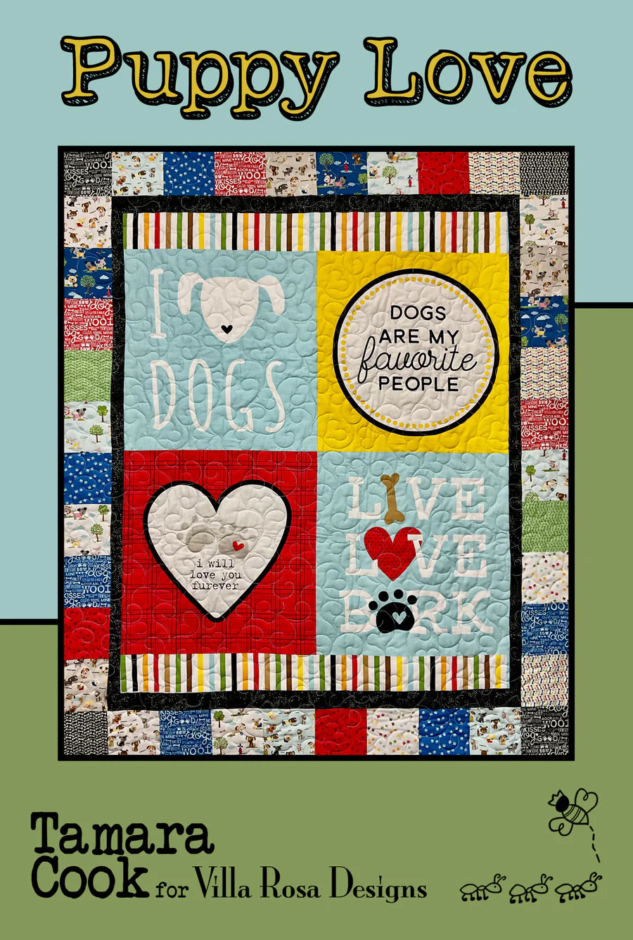 Puppy Love Pattern Digital Download